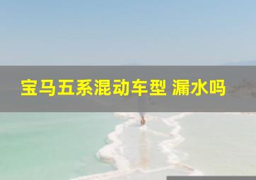 宝马五系混动车型 漏水吗